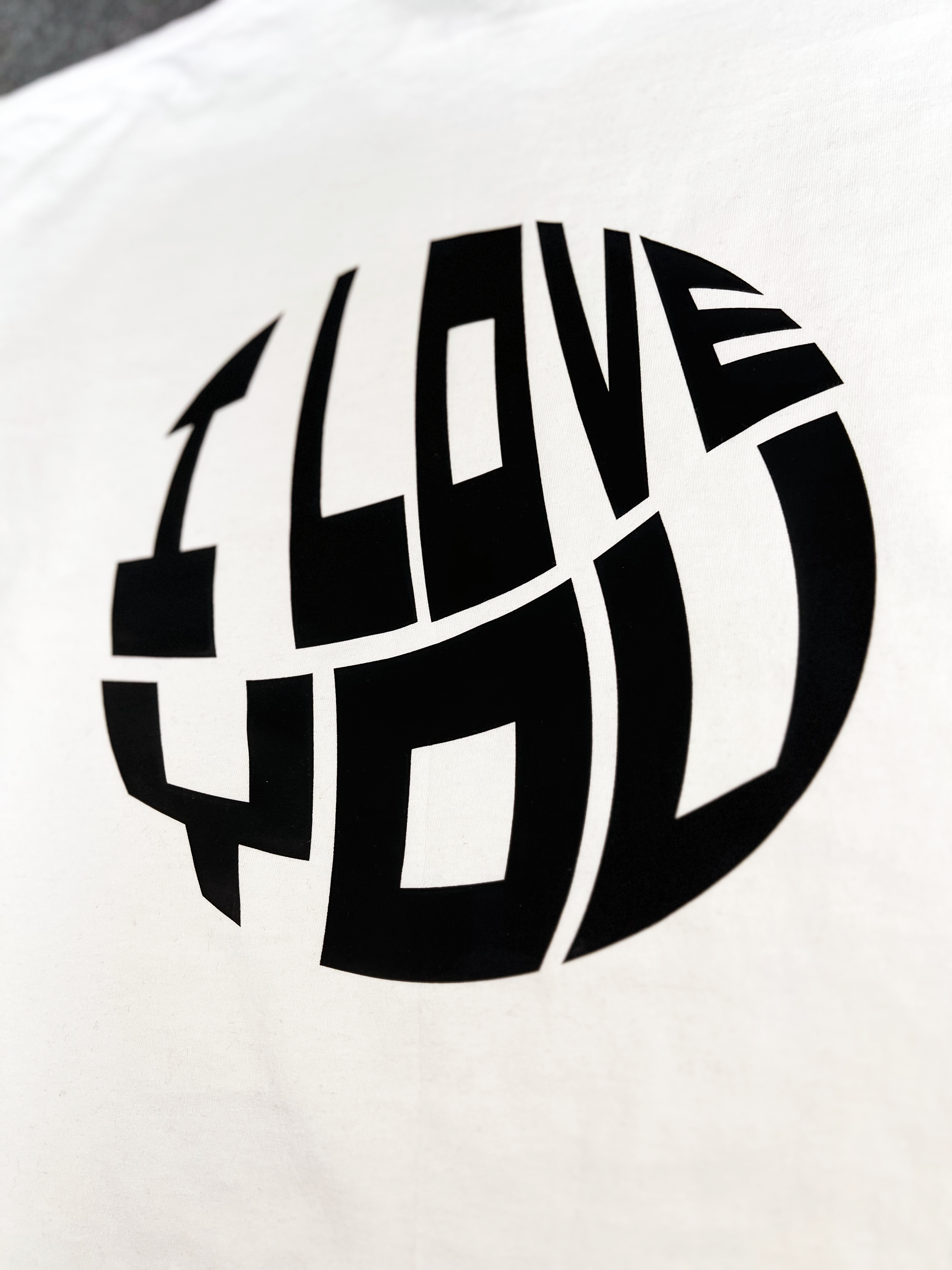 I Love You Adult Tee (WHT/VNTG BLK)