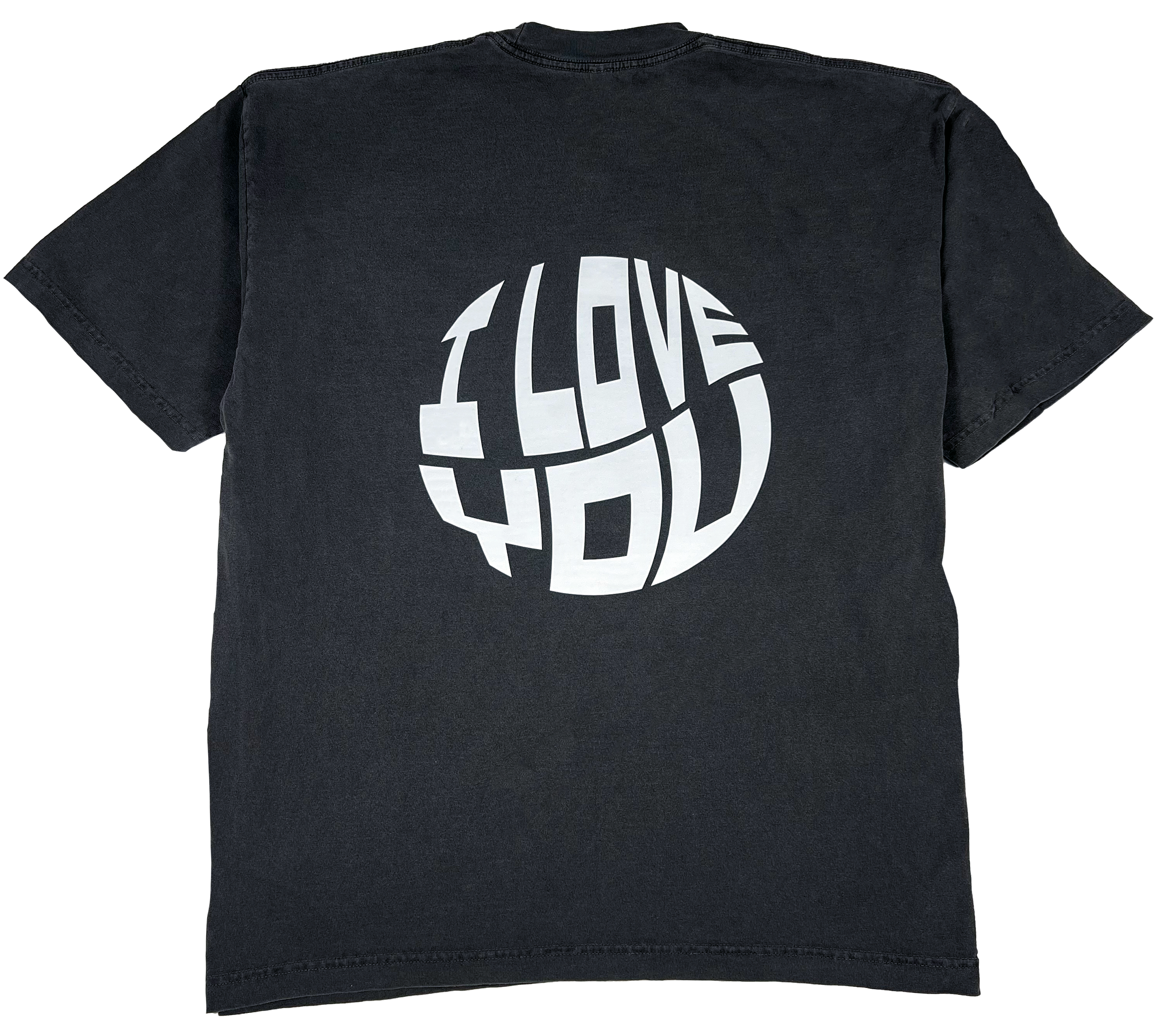 I Love You Adult Tee (WHT/VNTG BLK)