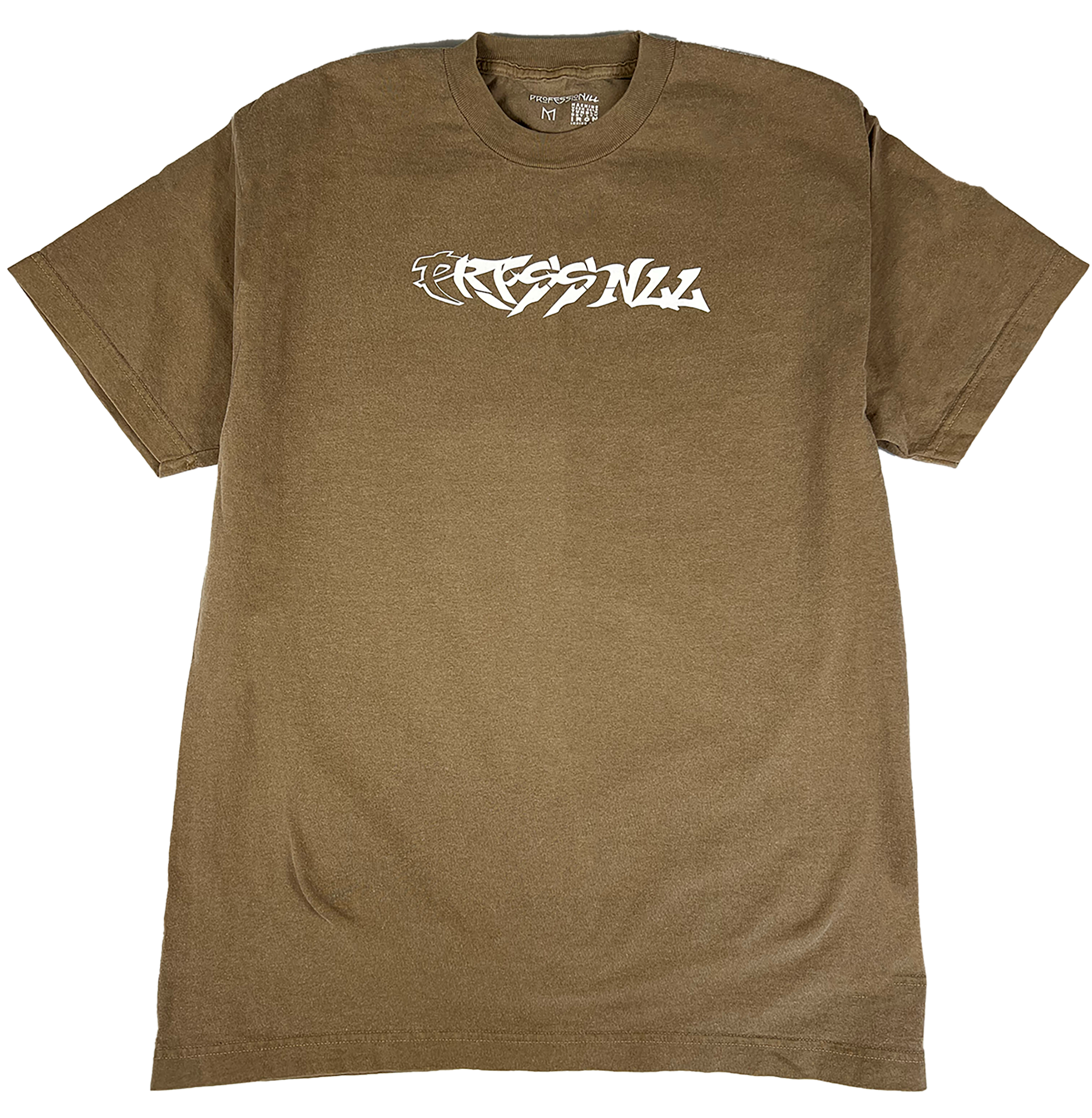 PRFSSNL Adult Tee (Black High Ribbed Collar) (Sand Wide Ribbed Collar)