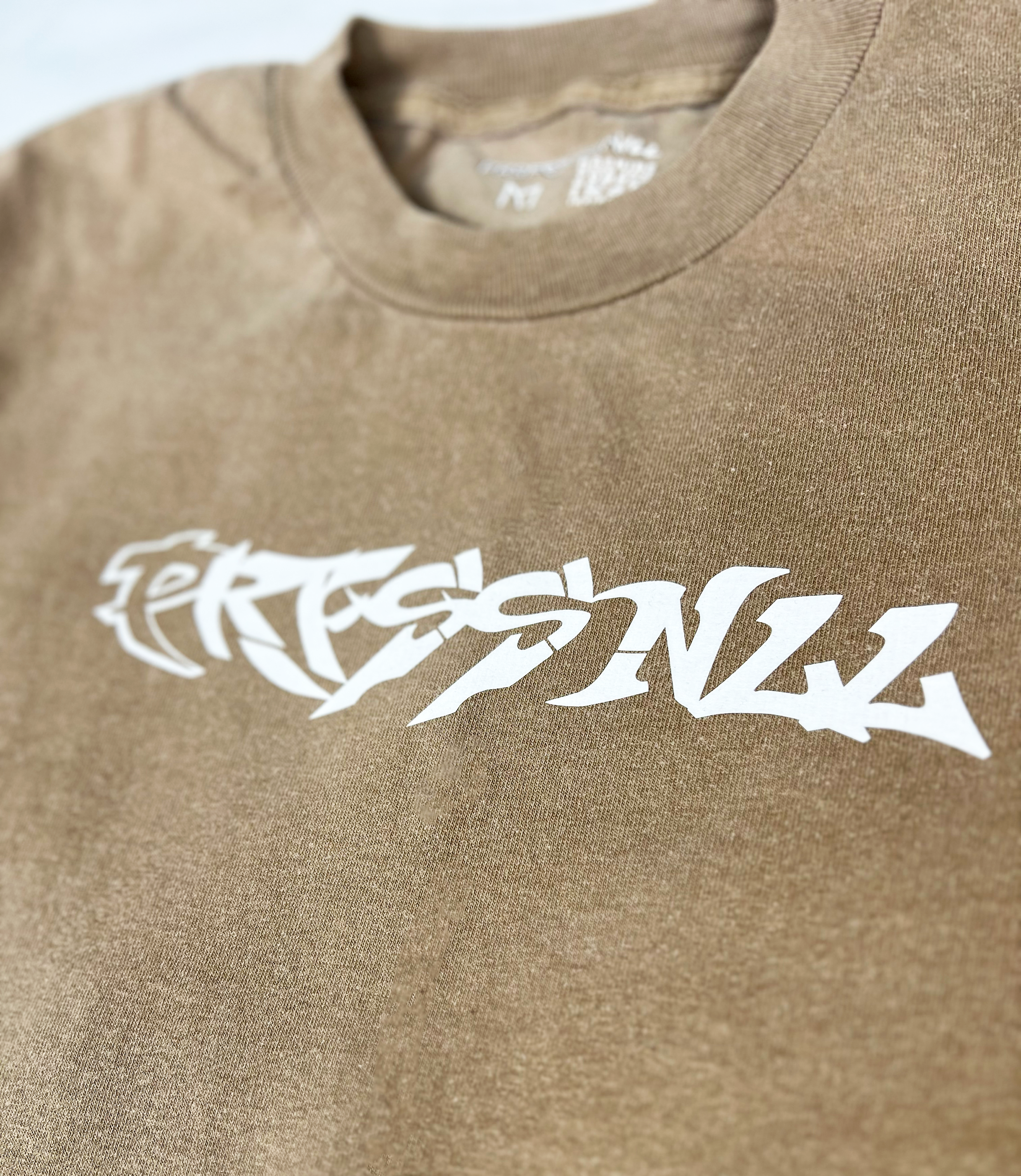PRFSSNL Adult Tee (Black High Ribbed Collar) (Sand Wide Ribbed Collar)