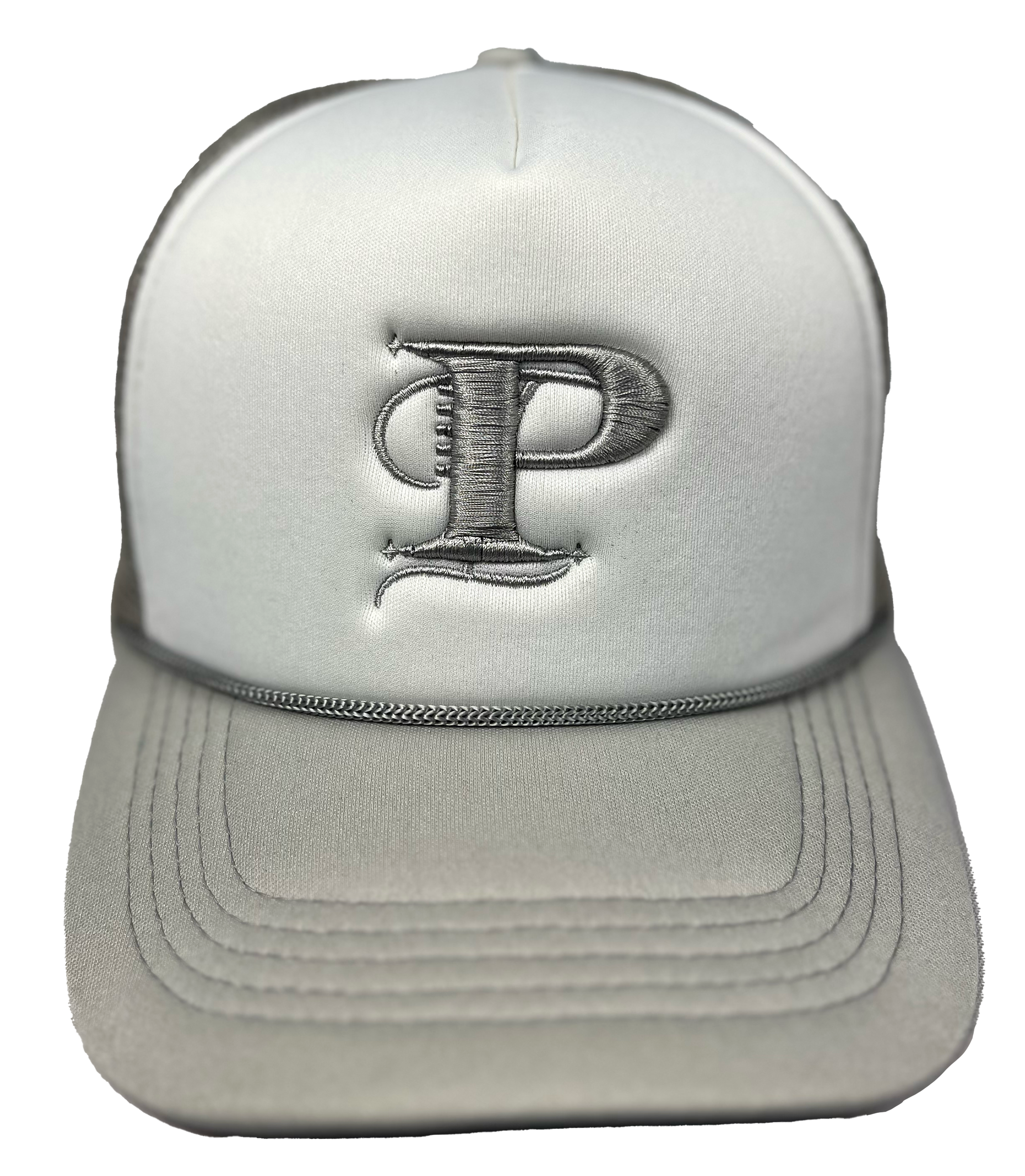 P Monogram Two Tone Trucker (WHT/GRY)