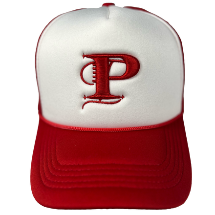 P Monogram Two Tone Trucker (WHT/RED)