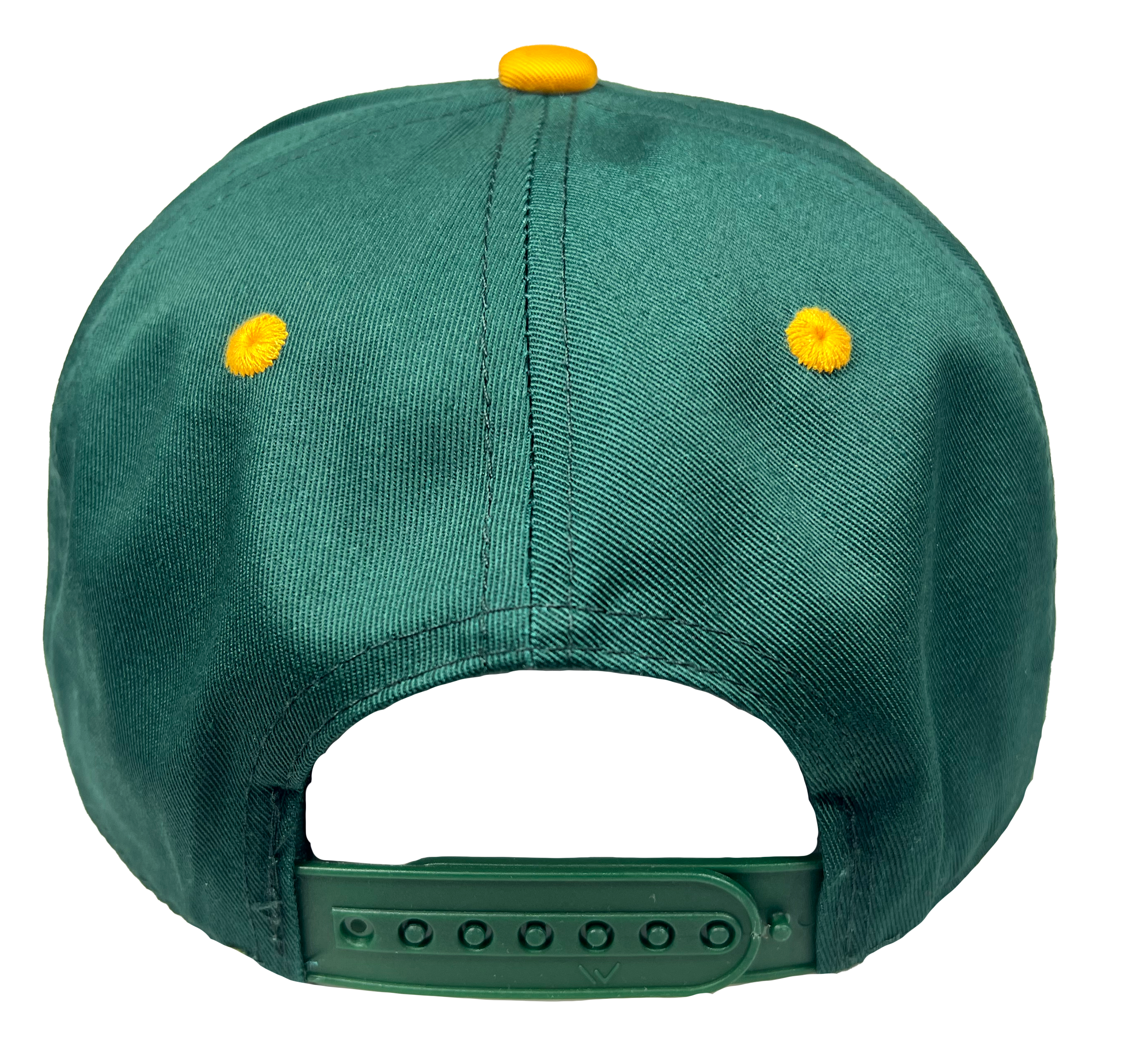 P Monogram Two-tone Snapback (GRN/YL) OSFM