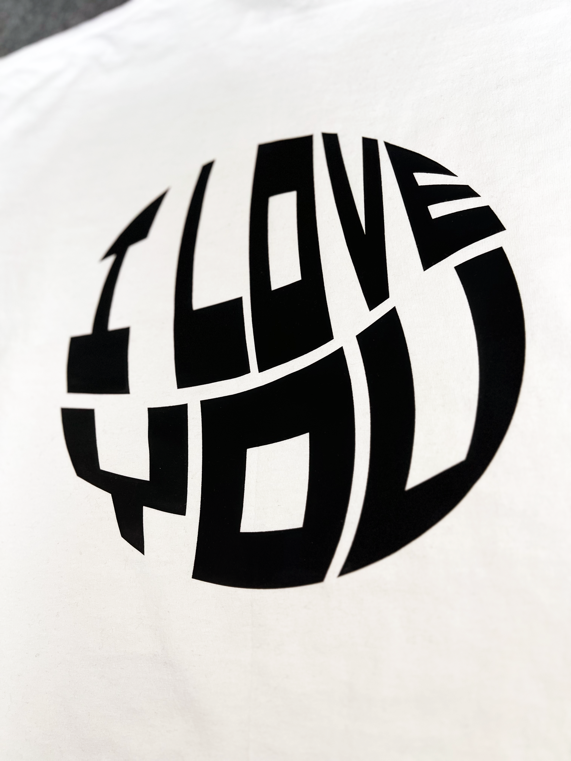 I Love You Adult Tee (WHT/VNTG BLK)