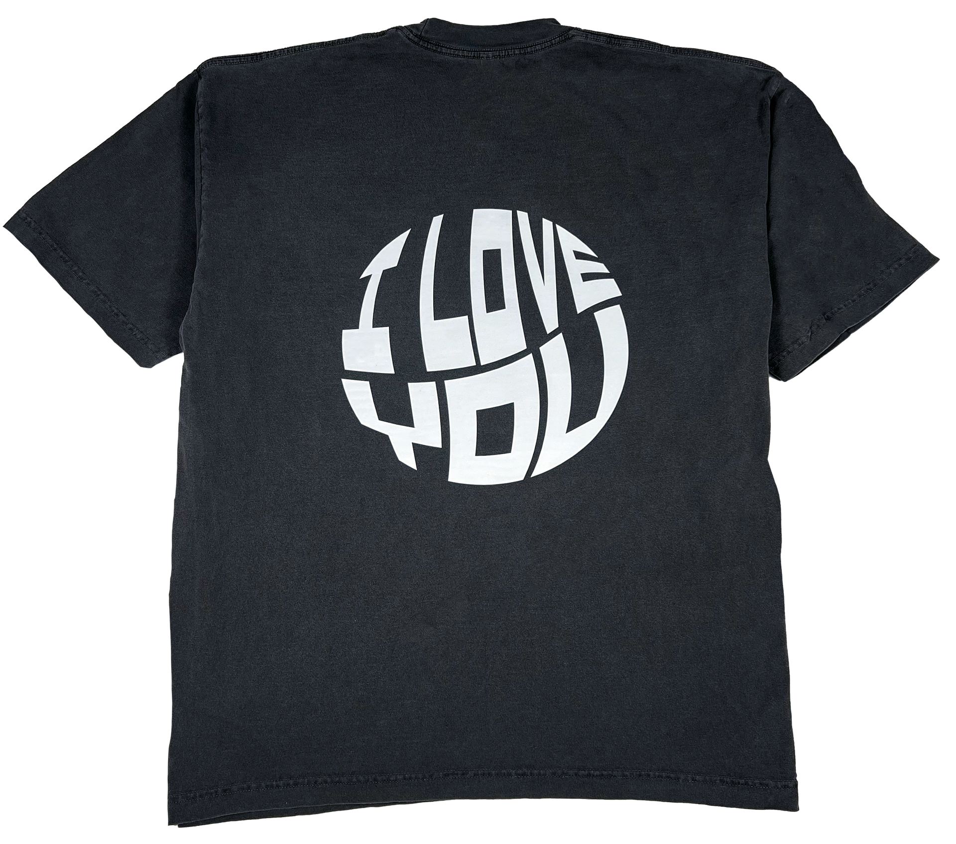 I Love You Adult Tee (WHT/VNTG BLK)