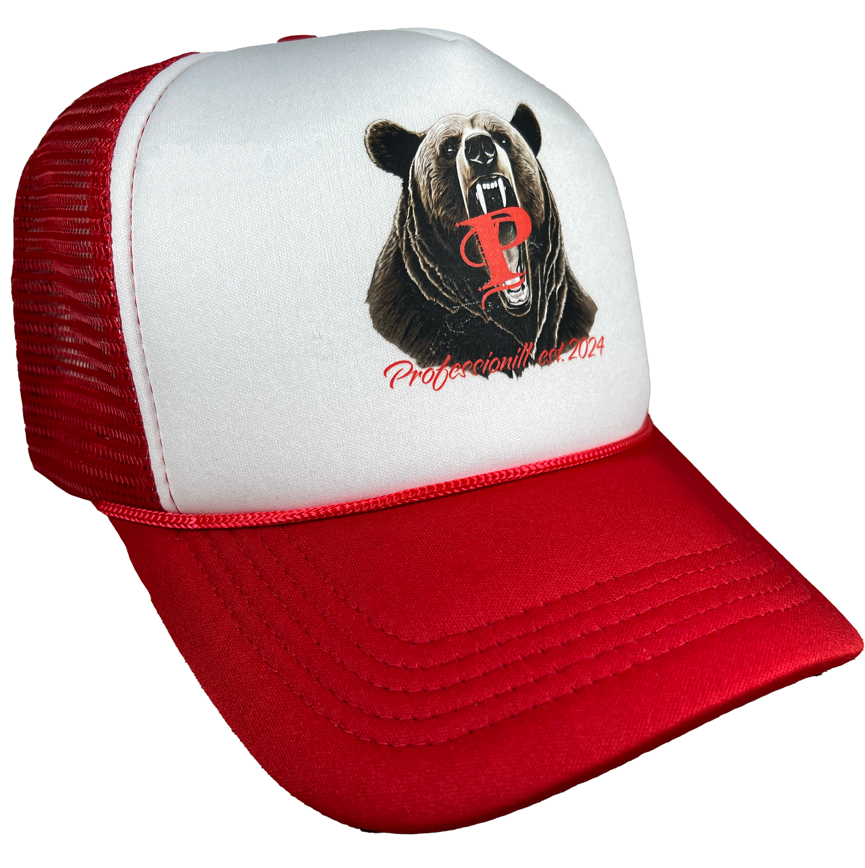 Hungry Bear Trucker (RED/WHT)