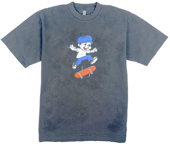 Paperboy Kickflip (High Ribbed Collar / Vintage Black))