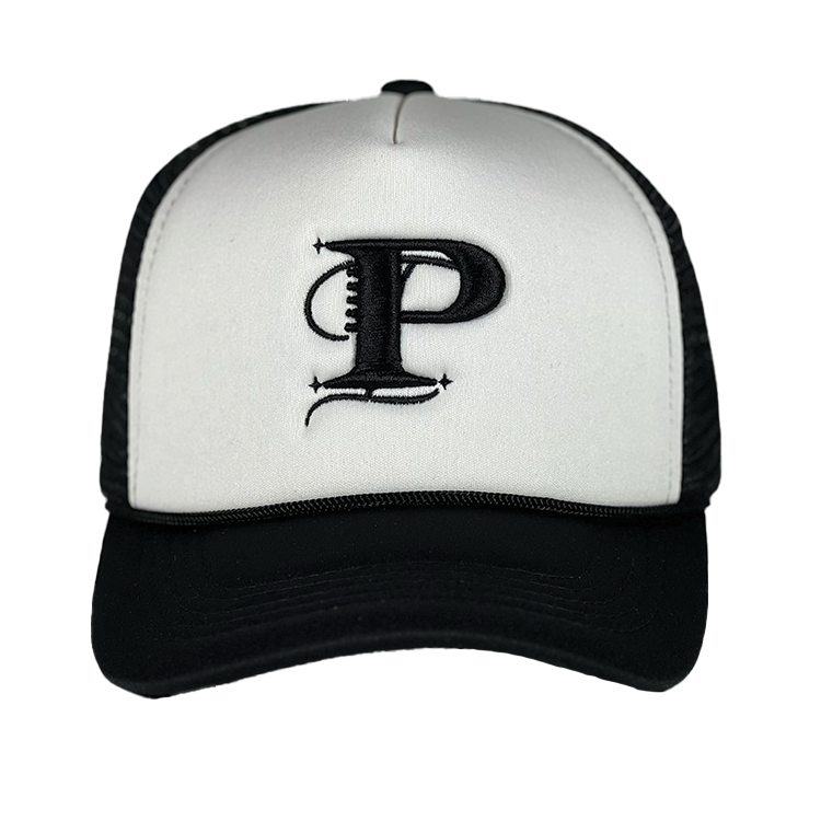 P Monogram Two Tone Trucker (WHT/BLK)