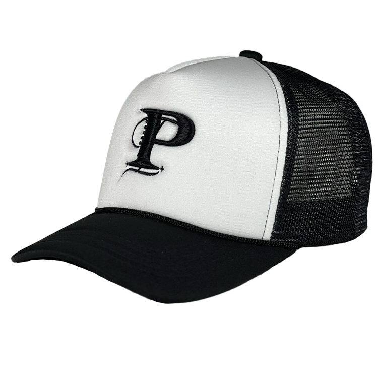 P Monogram Two Tone Trucker (WHT/BLK)