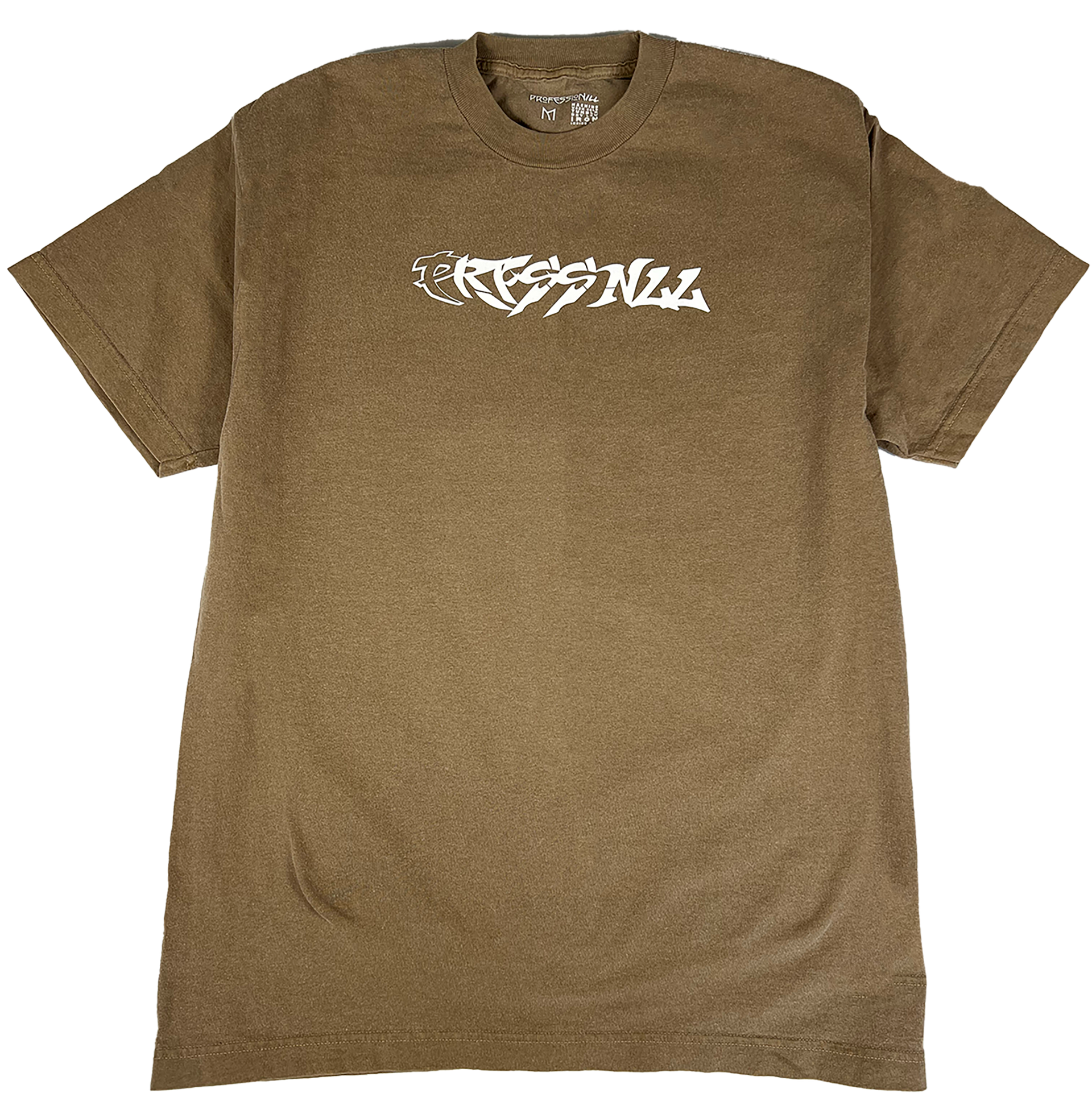 PRFSSNL Adult Tee (Black High Ribbed Collar) (Sand Wide Ribbed Collar)