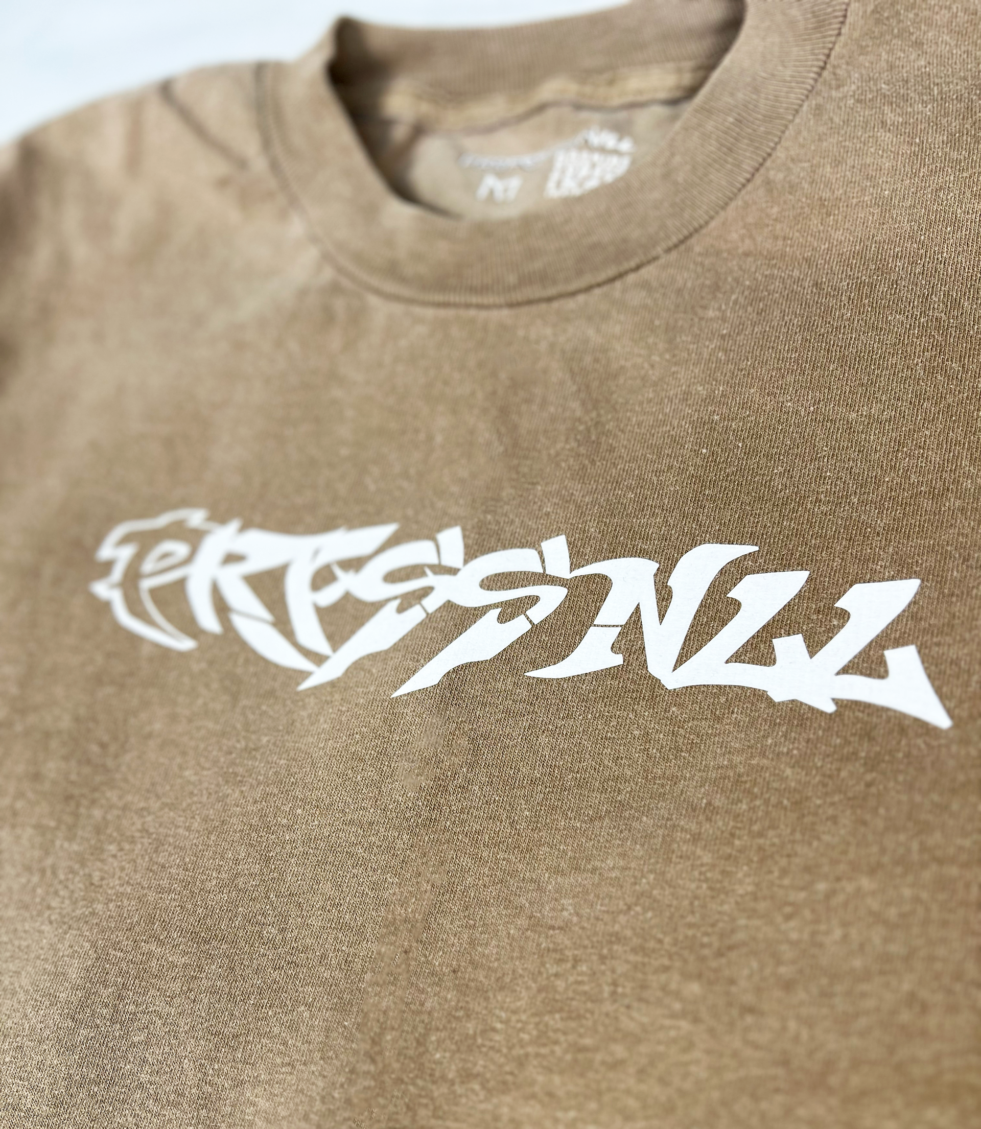 PRFSSNL Adult Tee (Black High Ribbed Collar) (Sand Wide Ribbed Collar)