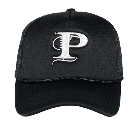 P Monogram Two Tone Trucker (BLK/BLK)