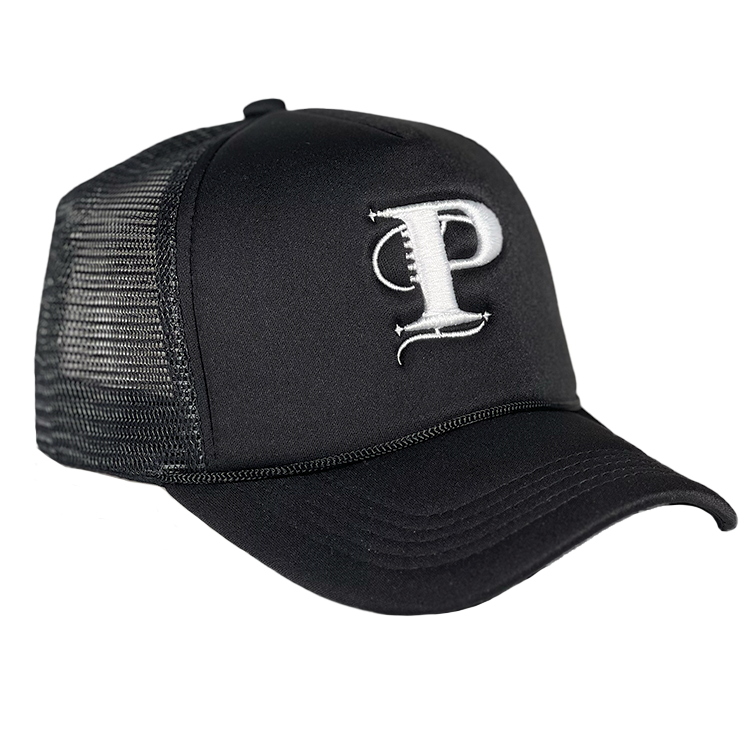 P Monogram Two Tone Trucker (BLK/BLK)