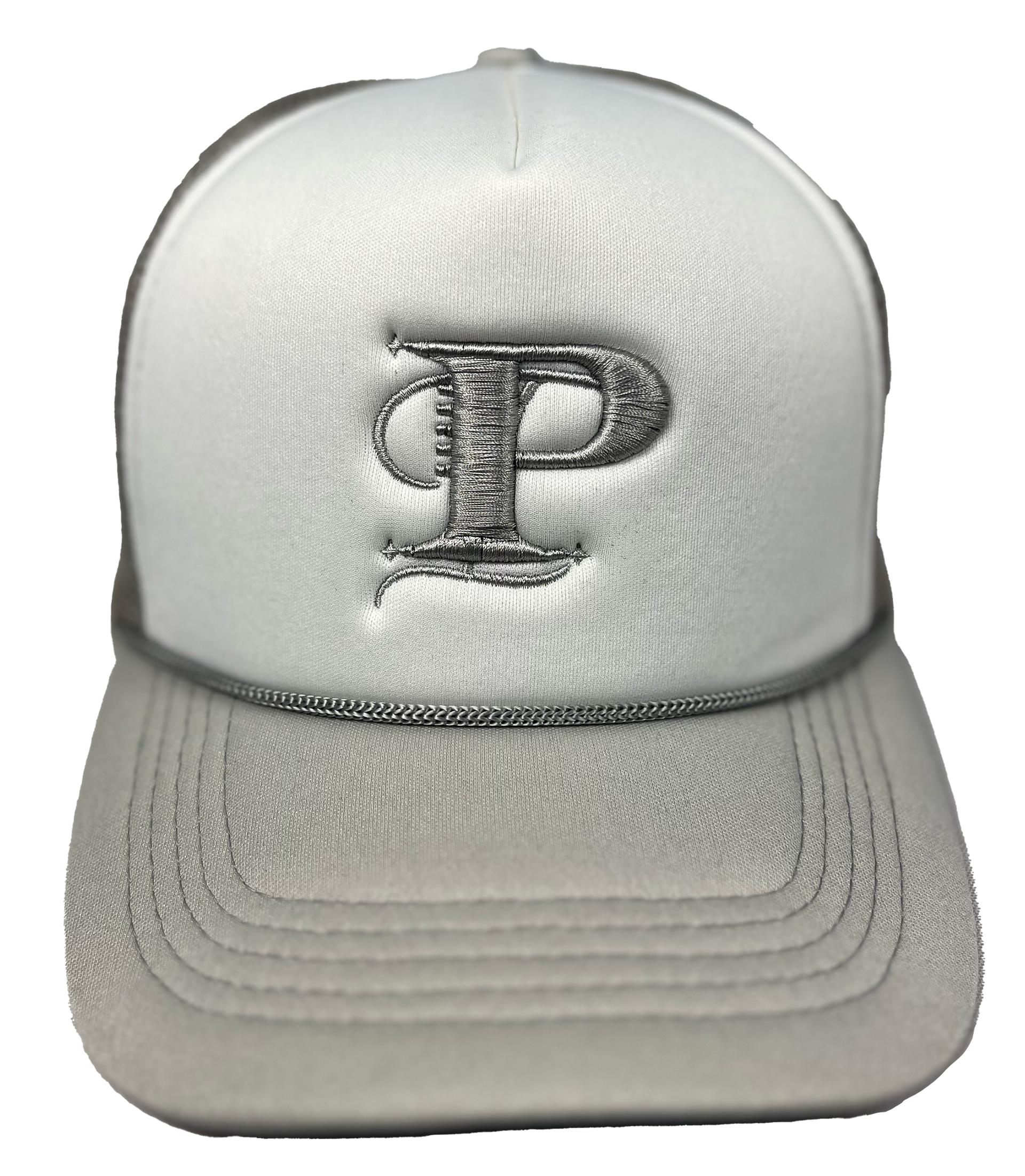 P Monogram Two Tone Trucker (WHT/GRY)