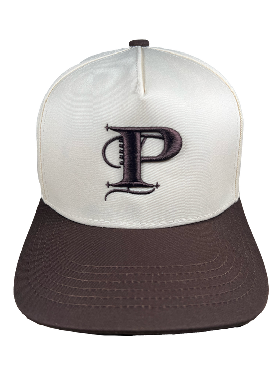 P Monogram Two-tone Snapback (CHOC/TAN)