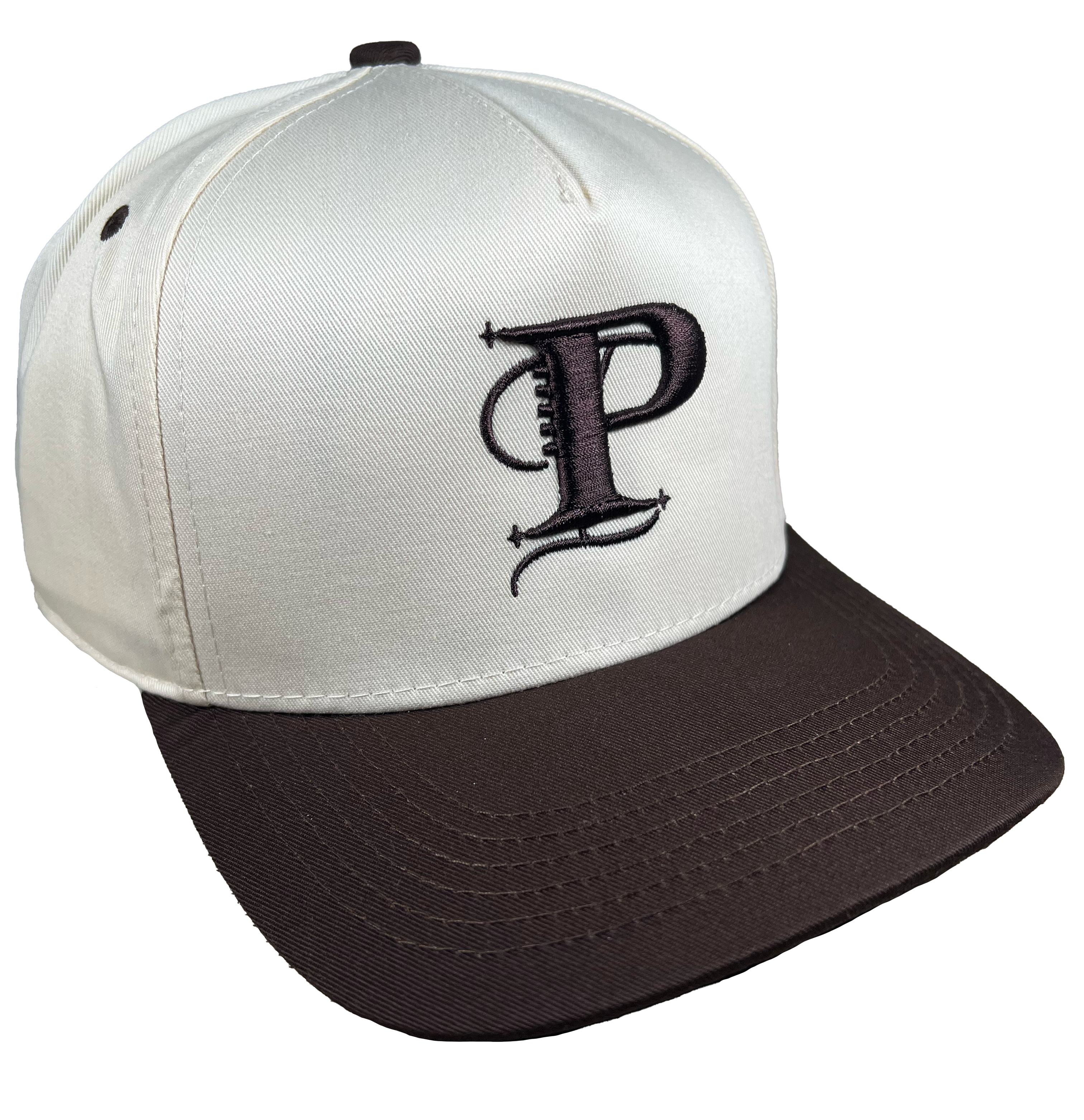 P Monogram Two-tone Snapback (CHOC/TAN)