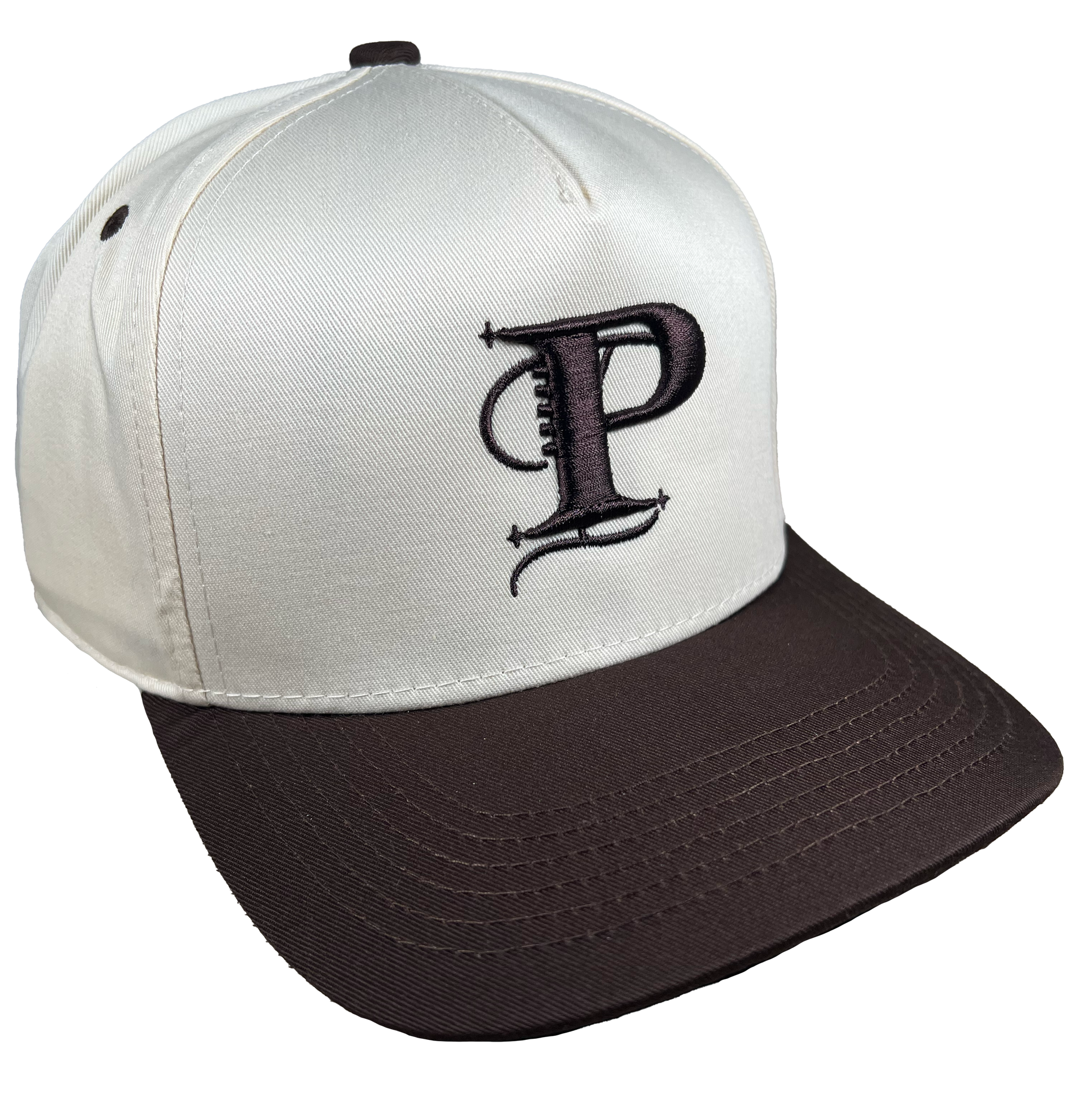 P Monogram Two-tone Snapback (CHOC/TAN)