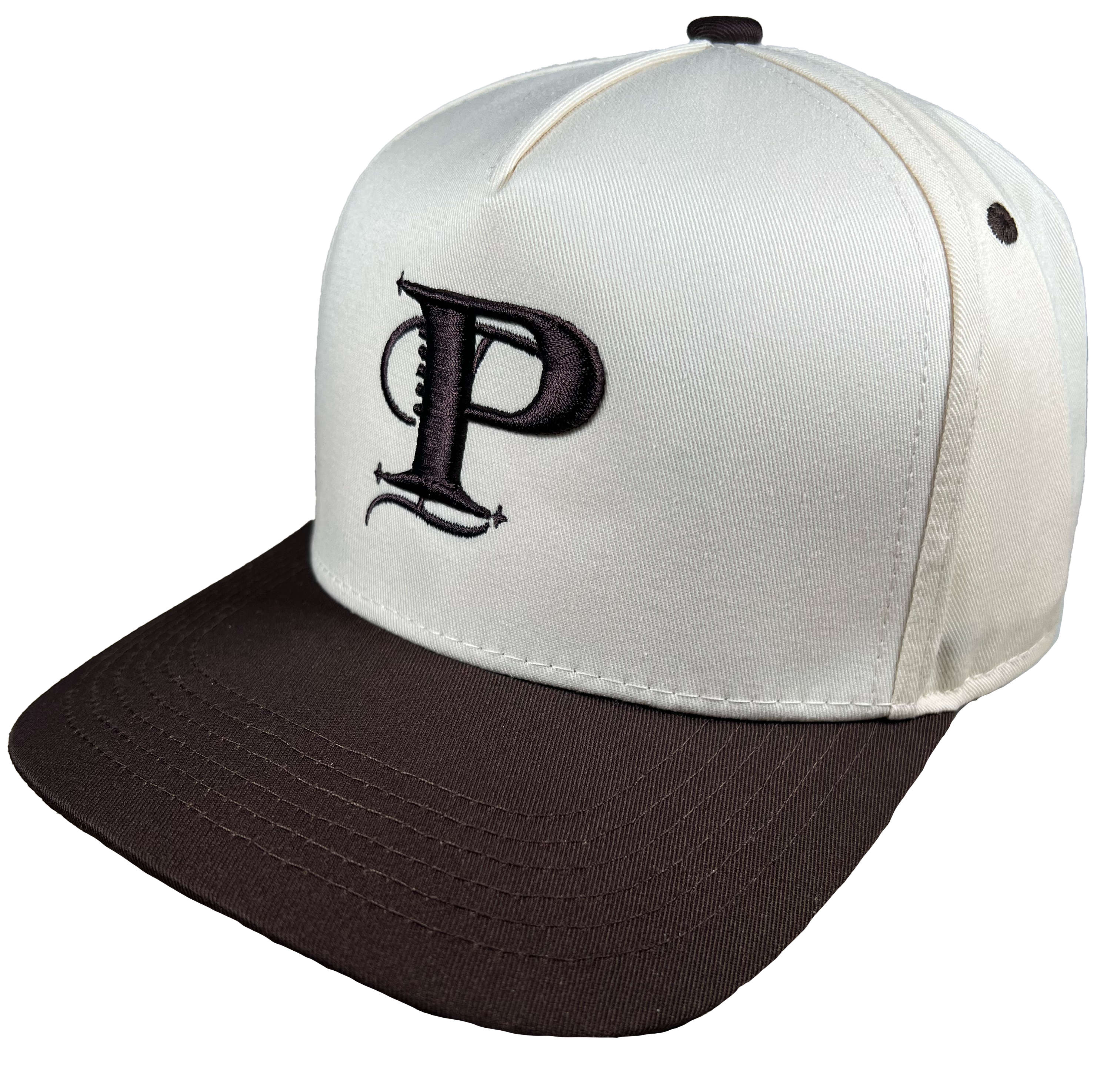 P Monogram Two-tone Snapback (CHOC/TAN)