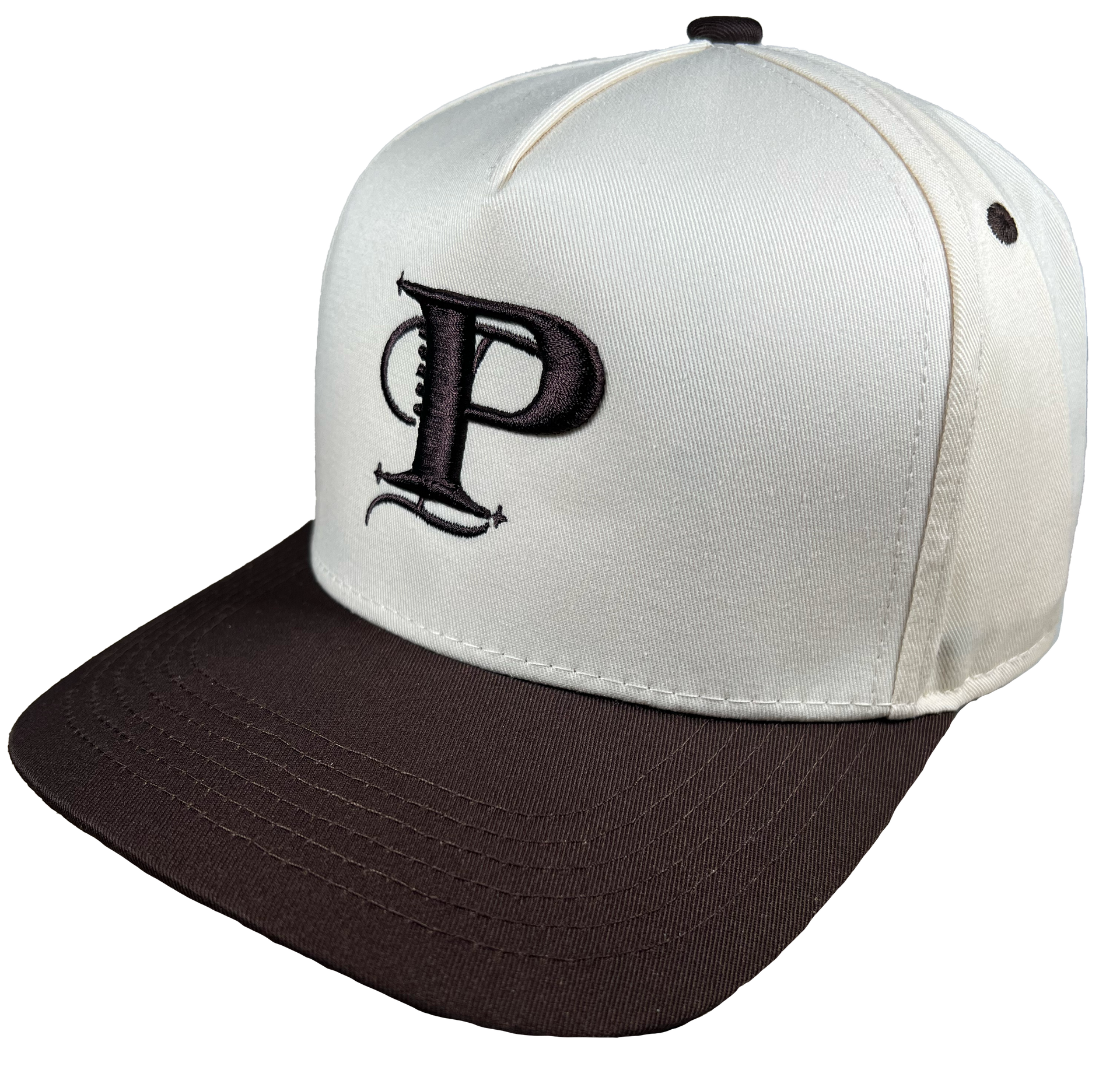 P Monogram Two-tone Snapback (CHOC/TAN)