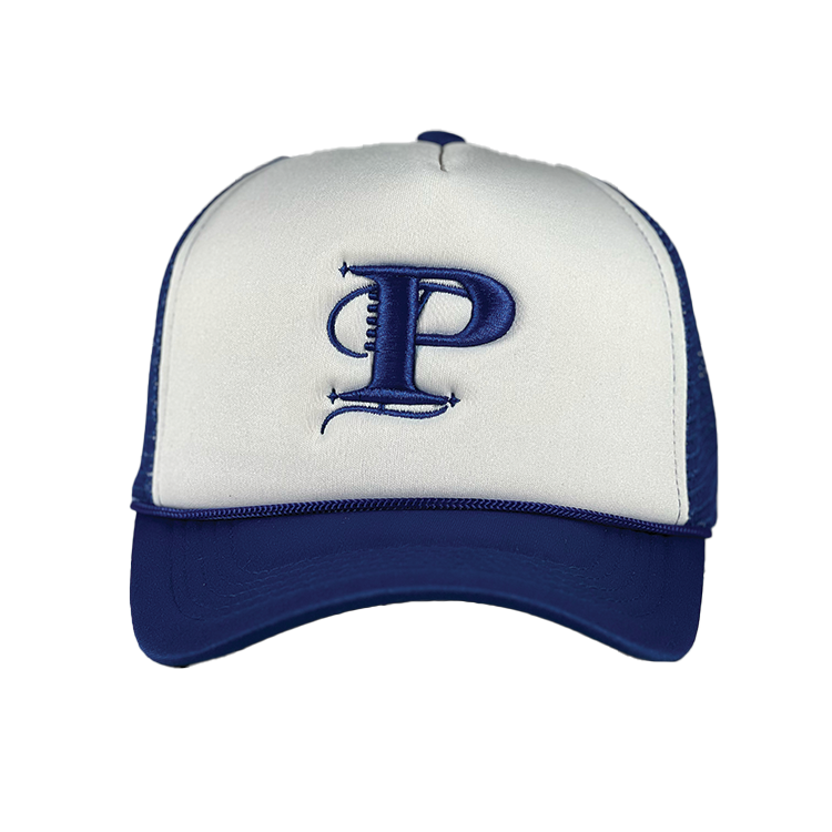 P Monogram Two Tone Trucker (WHT/RYL)