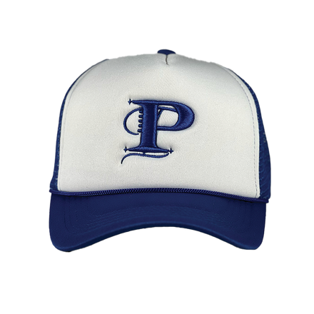 P Monogram Two Tone Trucker (WHT/RYL)