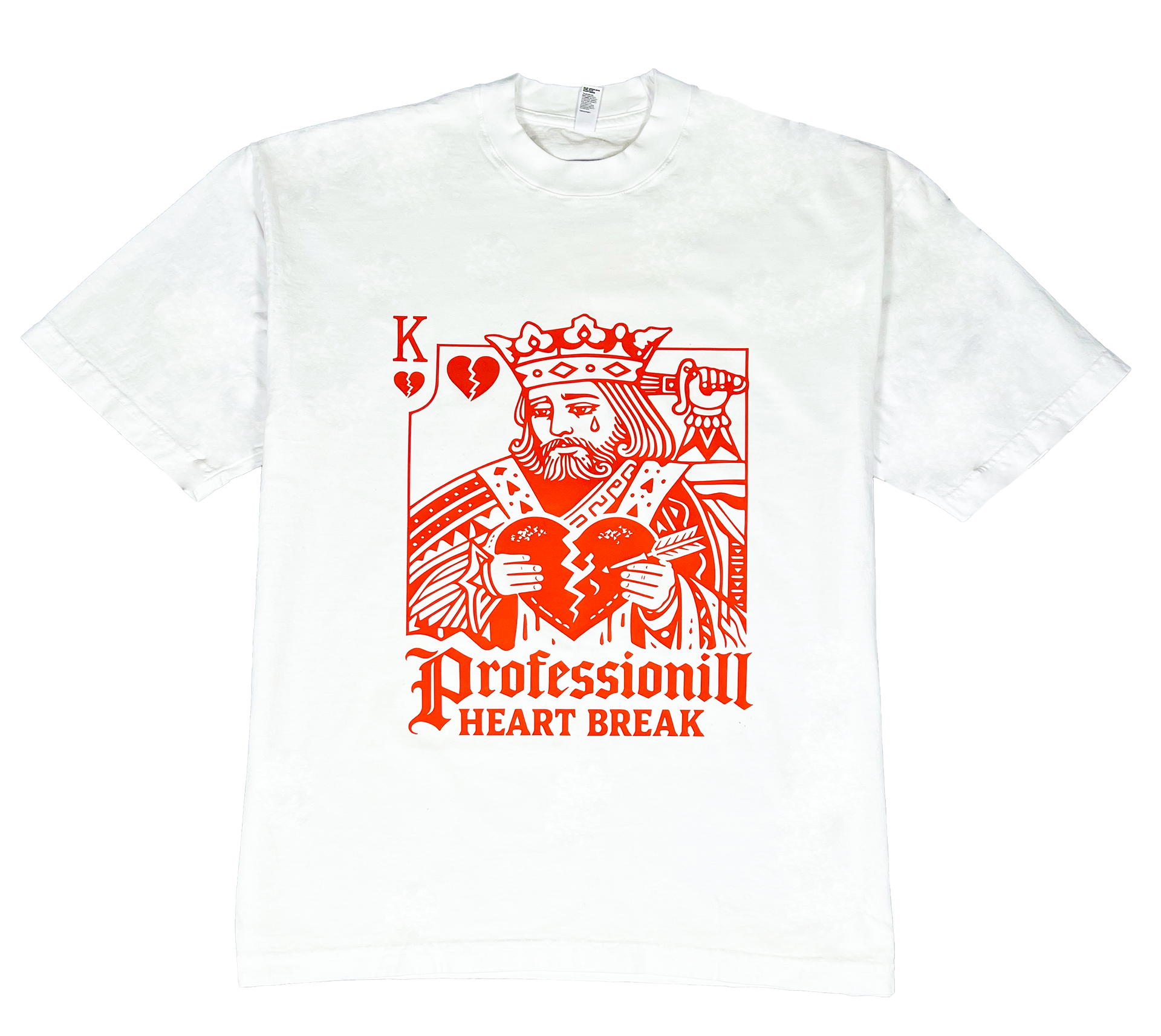 Professionill Heart Break Adult Tee (High Ribbed Collar)