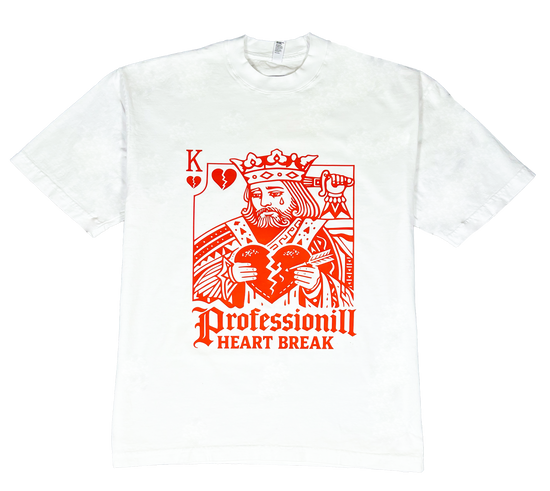 Professionill Heart Break Adult Tee (High Ribbed Collar)