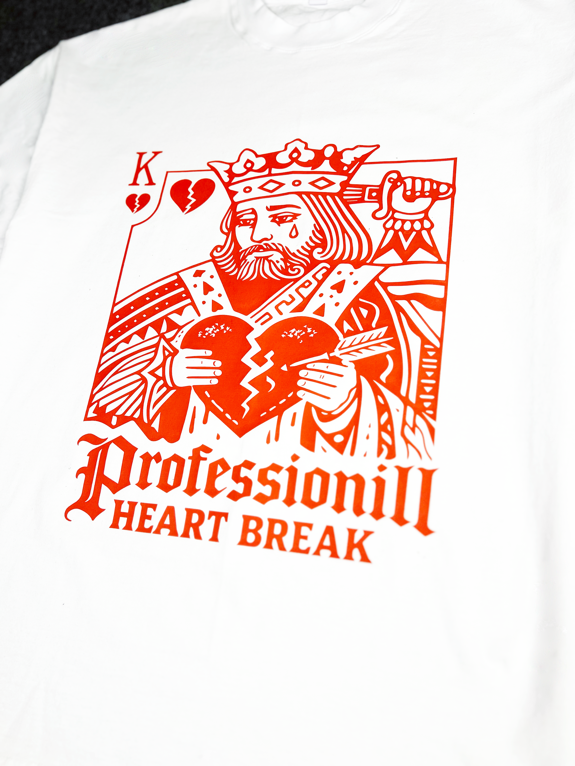 Professionill Heart Break Adult Tee (High Ribbed Collar)
