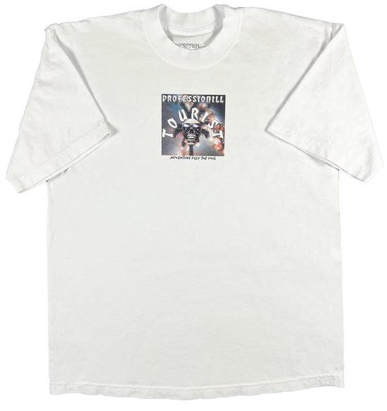 Professionill Tourist Skull Adult Tee (High Ribbed Collar, 4.5" Front Print)