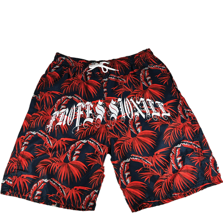 Palms Swim Shorts (RED/NVY)