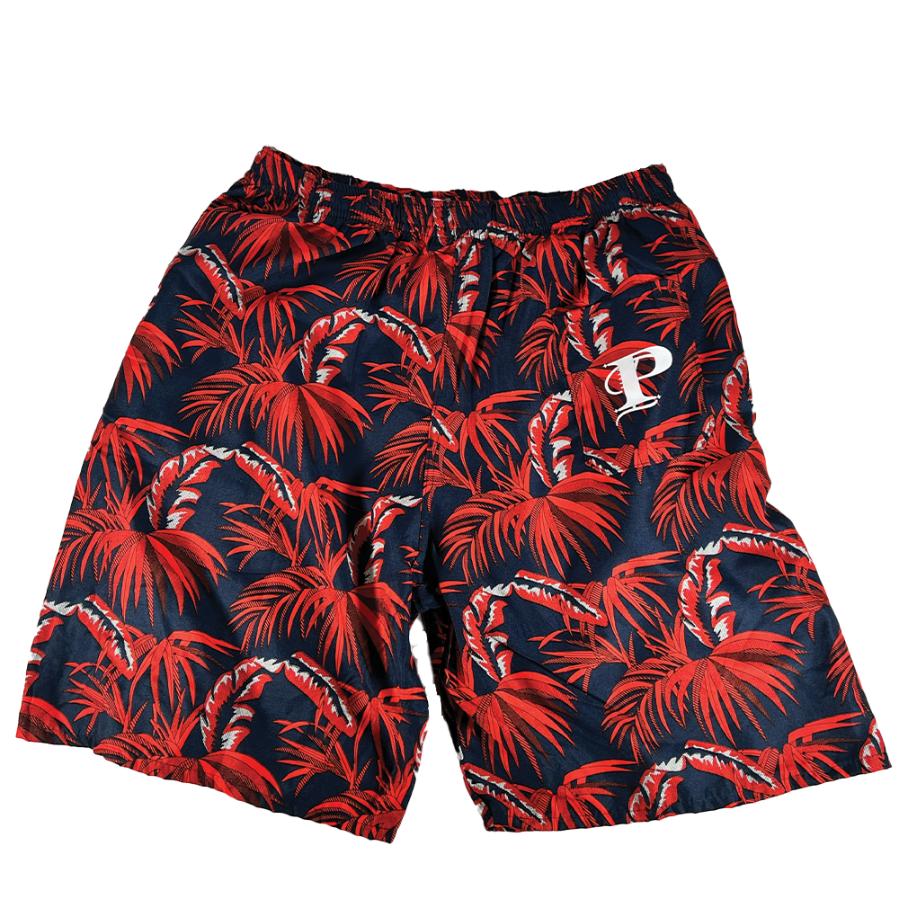 Palms Swim Shorts (RED/NVY)