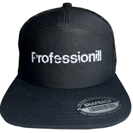 Typeface Adult 7 Panel Trucker Hat