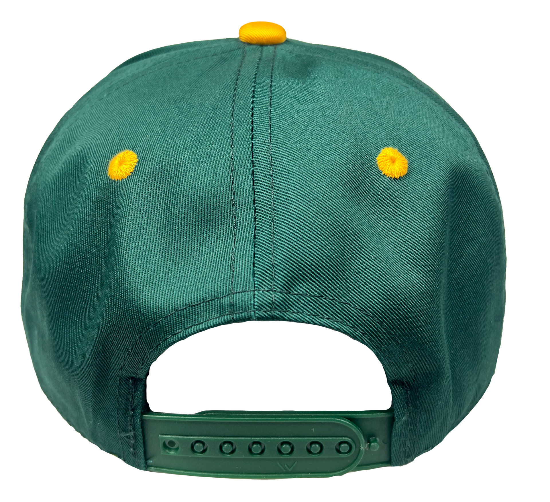 P Monogram Two-tone Snapback (GRN/YL) OSFM