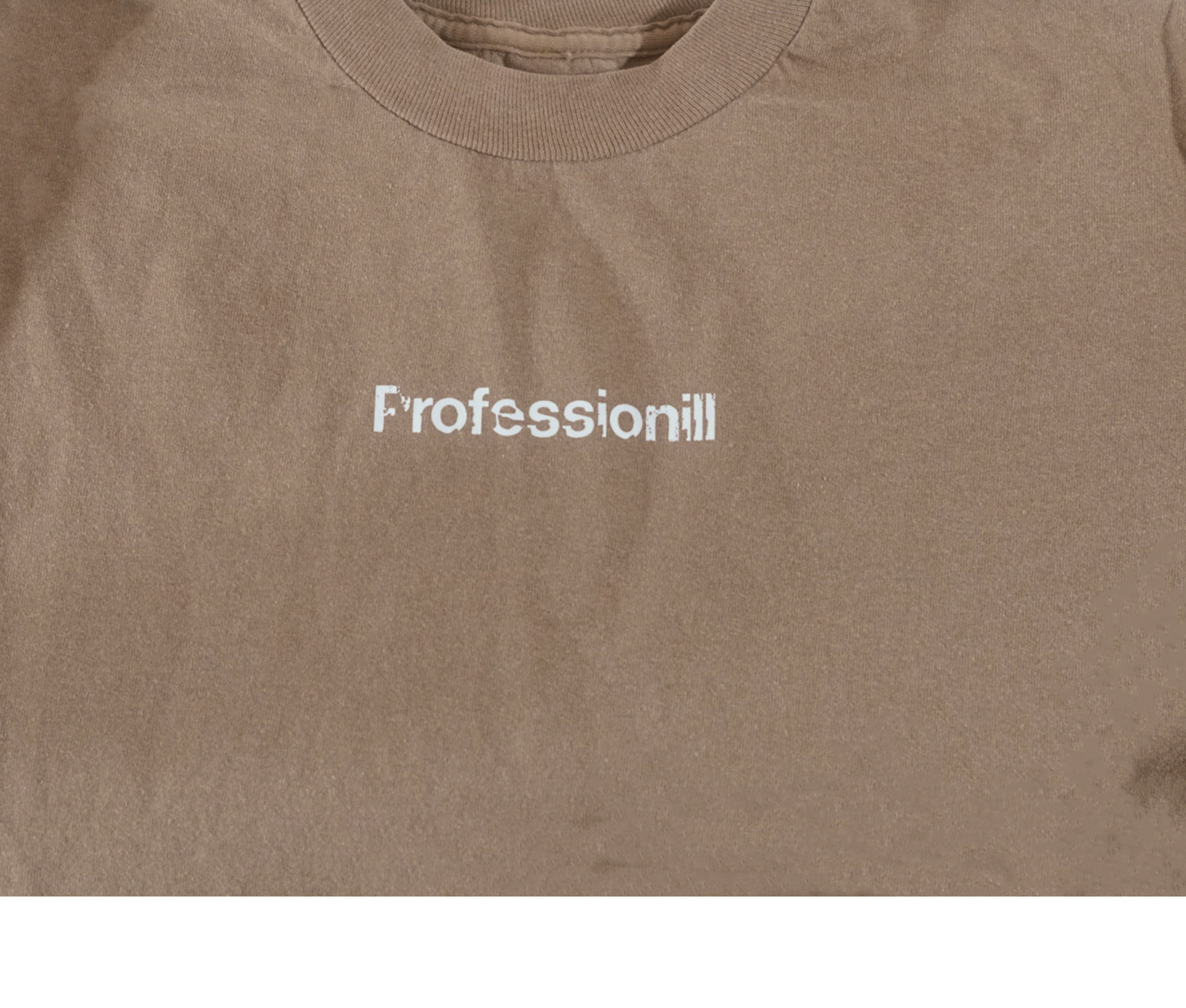 Professionill Typeface Adult Tee (Wide Ribbed Collar)